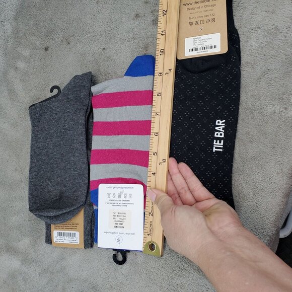 Sock Bundle Three Pack Mens One Size Three Pack of Crew Socks *NWT* - Picture 9 of 11